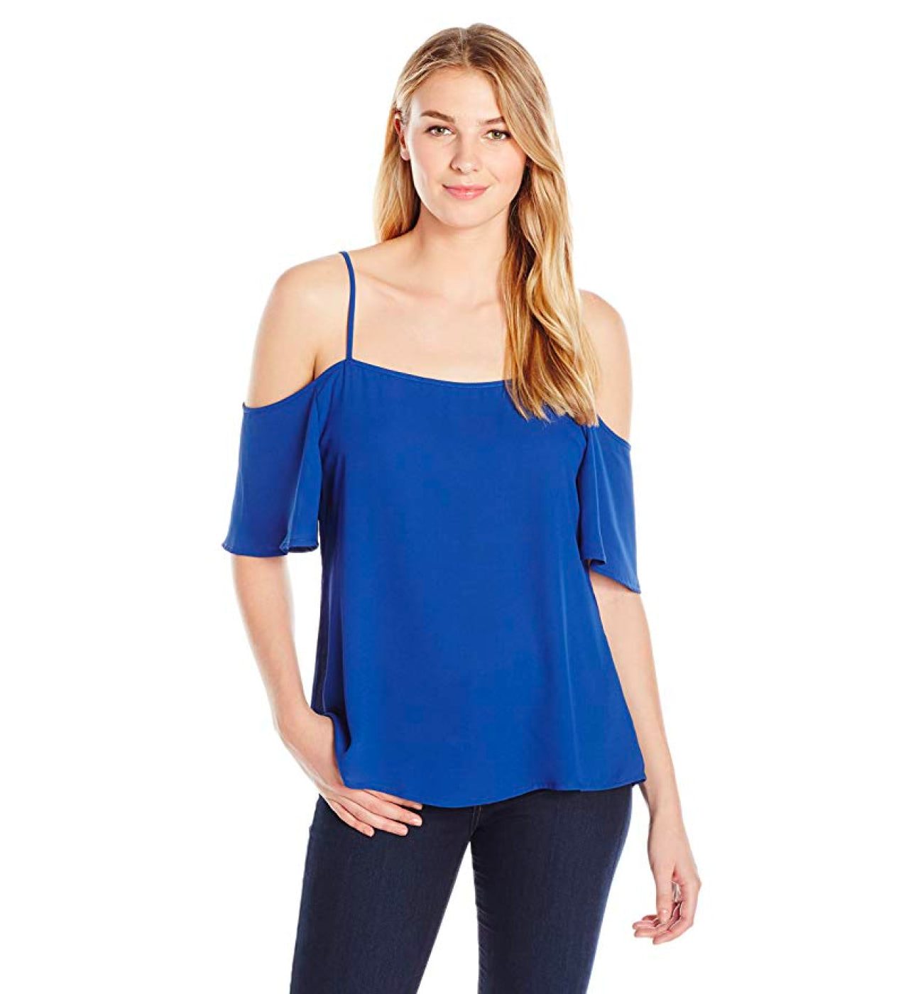 Women's Lainie Lace Up Neck Tiered Swing Top